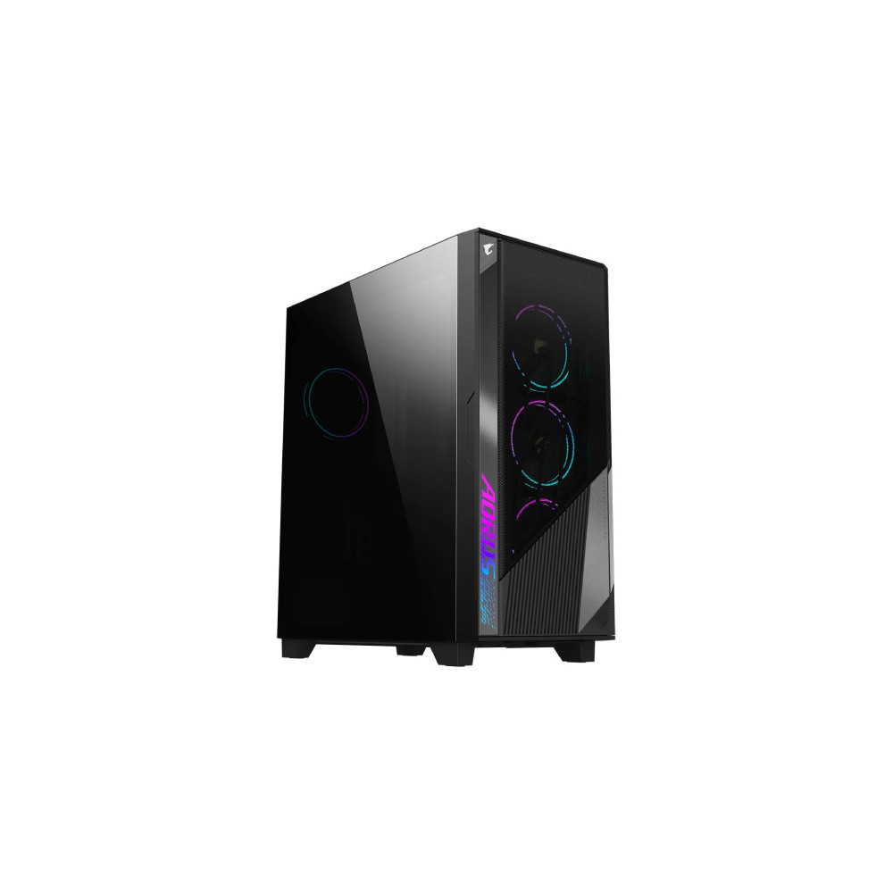 Gabinete Gamer Gigabyte Aorus C500 Glass Media Torre ITX mATX ATX EATX 4xFan ARGB Cristal Templado N [ GB-AC500G ]