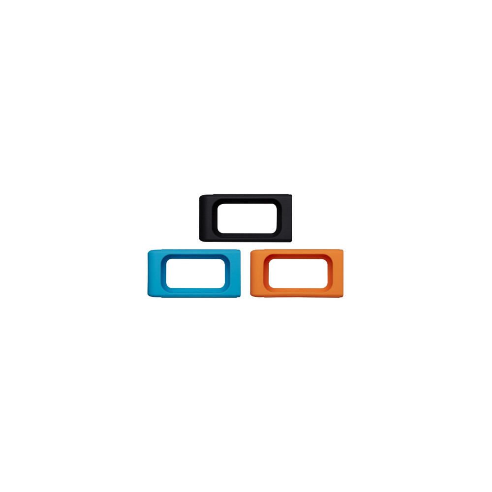 Pack de 3 fundas Kington de goma multicolor negro azul claro naranja para Ssd Portatil [ SNA-XSR1-3P ]