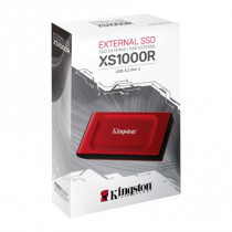 Unidad de Estado Solido SSD Kingston 1 TB Externo XS1000 USB Color Rojo [ SXS1000R1000G ]