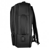 MOCHILA PERFECT CHOICE PARA LAPTOP EXPANDIBLE RESISTENTE AL AGUA - TUNDRA NEGRO [ PC-084334 ]