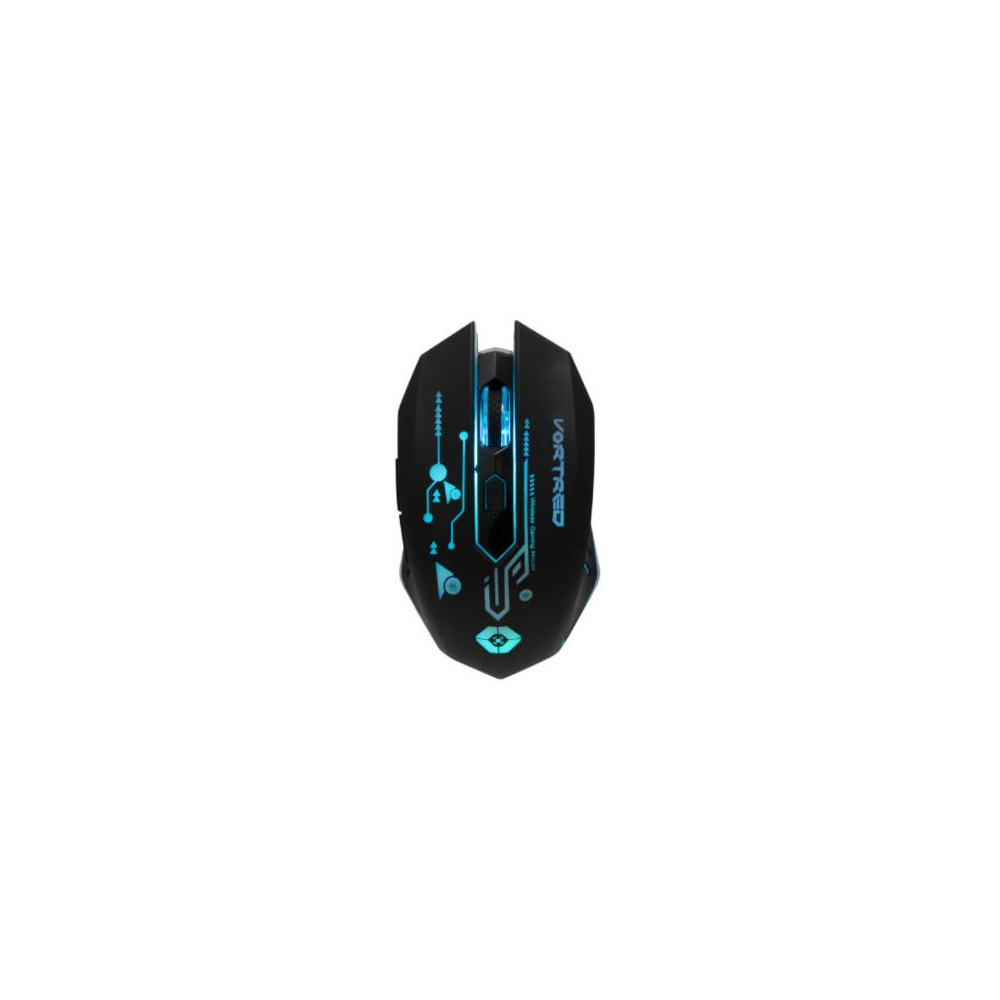 Mouse Vortred Dinasty Gamer Inalmbrico 6D 6 Botones RGB Rainbow Color Negro [ V-930464 ]