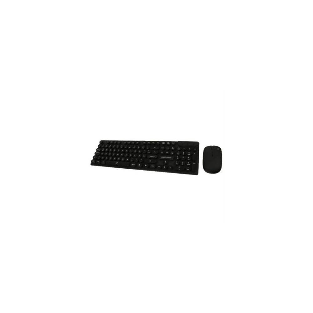 Kit Teclado y Mouse Perfect Choice Black Round Inalmbrico USB Color Negro [ PC-201052 ]