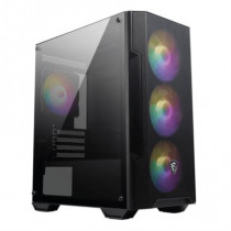 Gabinete Gamer MSI MAG FORGE M100A Mid Tower mATX ITX 4xFan RGB Panel Acrilico Color Negro [ MAG-FORGE-M100A ]