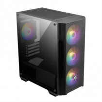 Gabinete Gamer MSI MAG FORGE M100A Mid Tower mATX ITX 4xFan RGB Panel Acrilico Color Negro [ MAG-FORGE-M100A ]