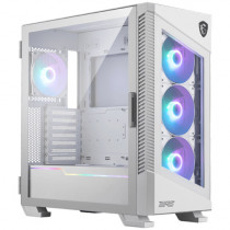 Gabinete Gamer MSI MPG Velox 100R White Mid Tower ITX mATX ATX 4xFan ARGB Cristal Templado Color Bla [ MPG-VELOX-100R-WHITE ]