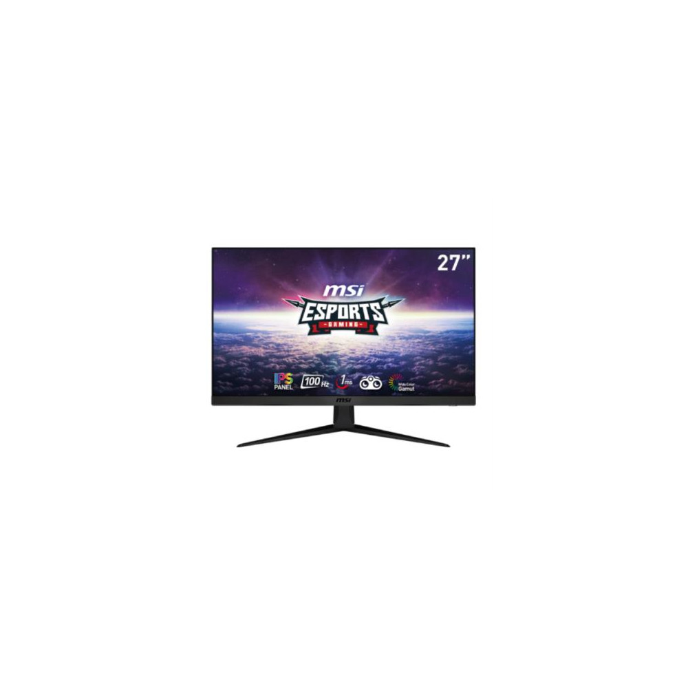 Monitor MSI Gamer G2712V 27" IPS FHD 1920x1080 1xHDMI 1xDP 1ms MPRT 100Hz FreeSync Negro [ G2712V ]