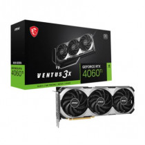 Tarjeta de Video MSI Ventus GeForce RTX4060TI OC 8GB Triple Fan GDDR6 PCIe 4.0 1xHDMI 3xDP [ RTX-4060-TI-VENTUS-3X-8G-OC ]