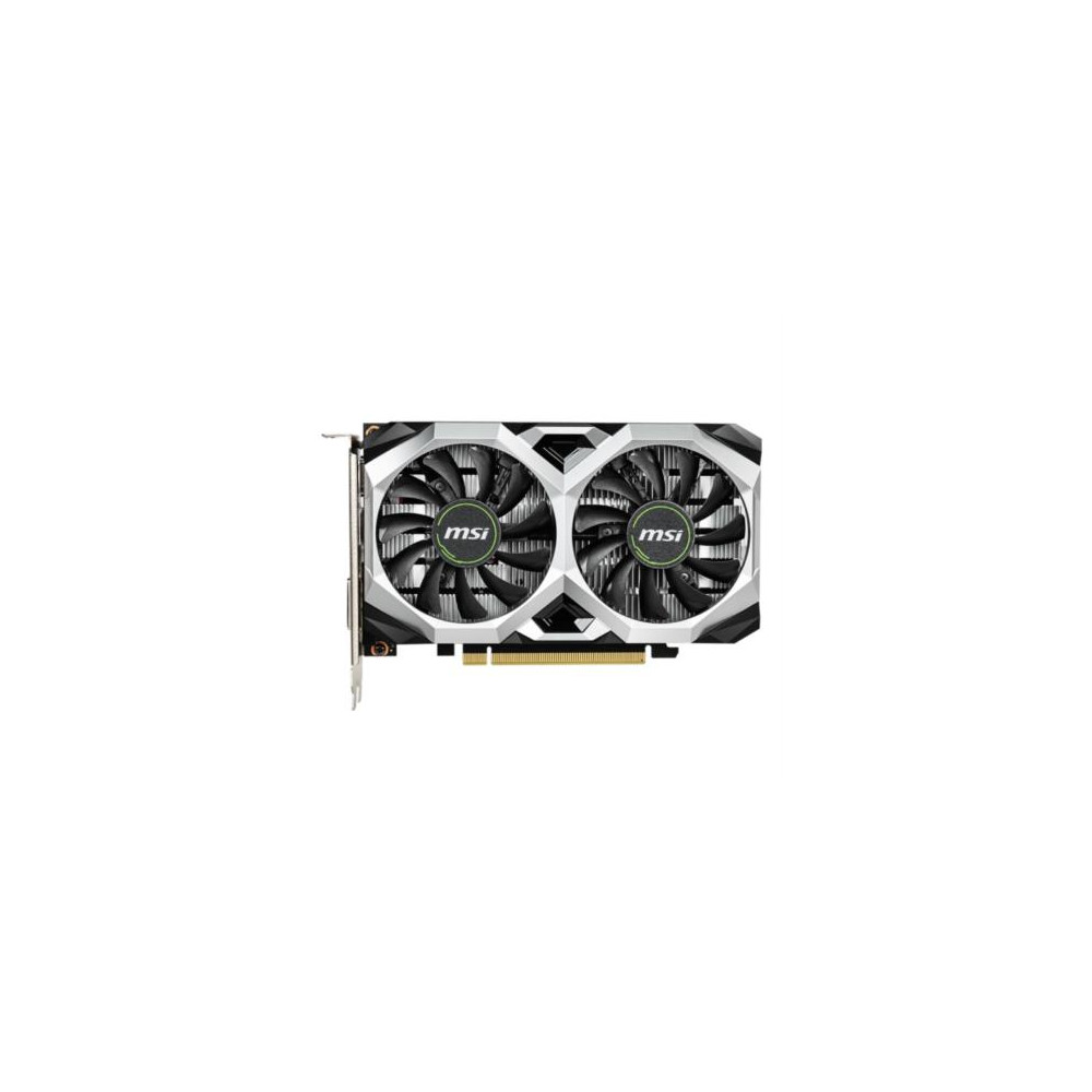 Tarjeta de Video MSI Ventus GeForce GTX1650 OC 4GB Dual Fan GDDR5 PCIe 3.0 1xDVI-D 1xHDMI 1xDP [ GTX-1650-VENTUS-XS-4G-OC ]