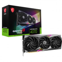 Tarjeta de Video MSI Gaming X Trio GeForce RTX4070 12GB RGB Triple Fan GDDR6X PCIe 4.0 1xHDMI 3xDP [ RTX-4070-GAMING-X-TRIO-12G ]