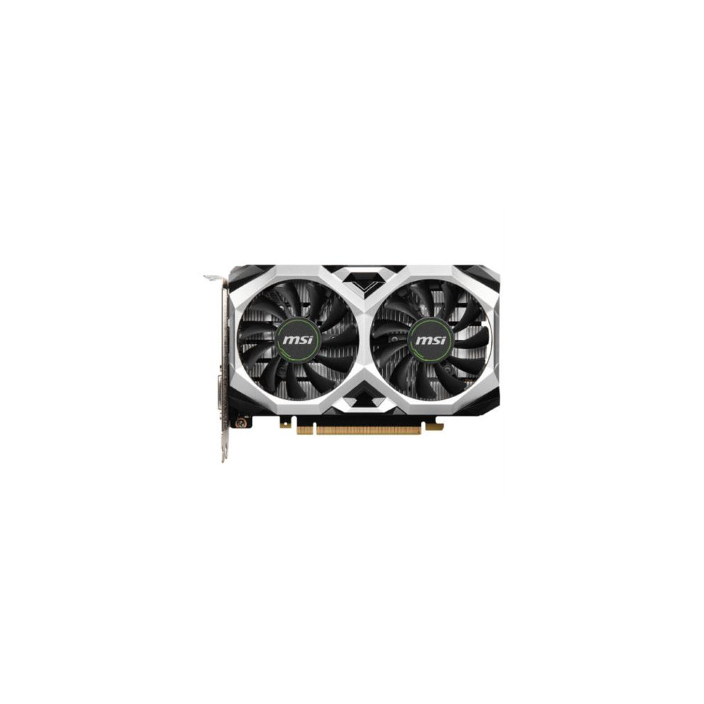 Tarjeta de Video MSI Ventus D6 GeForce GTX1650 OC 4GB Dual Fan GDDR6 PCIe 3.0 1xDVI-D 1xHDMI 1xDP [ GTX-1650-D6-VENTUS-XS-OCV1 ]