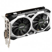 Tarjeta de Video MSI Ventus D6 GeForce GTX1650 OC 4GB Dual Fan GDDR6 PCIe 3.0 1xDVI-D 1xHDMI 1xDP [ GTX-1650-D6-VENTUS-XS-OCV1 ]