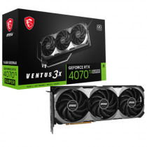 Tarjeta de Video MSI Ventus GeForce RTX4070TI OC Super 16GB Triple Fan GDDR6X PCIe 4.0 1xHDMI 3xDP [ RTX-4070-TI-SUPER-16G-VENTUS-3X-OC ]