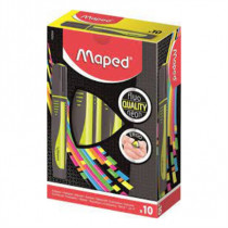 Resaltador Maped Fluo Peps Color Amarillo C/10 Pzas [ 742934 ]