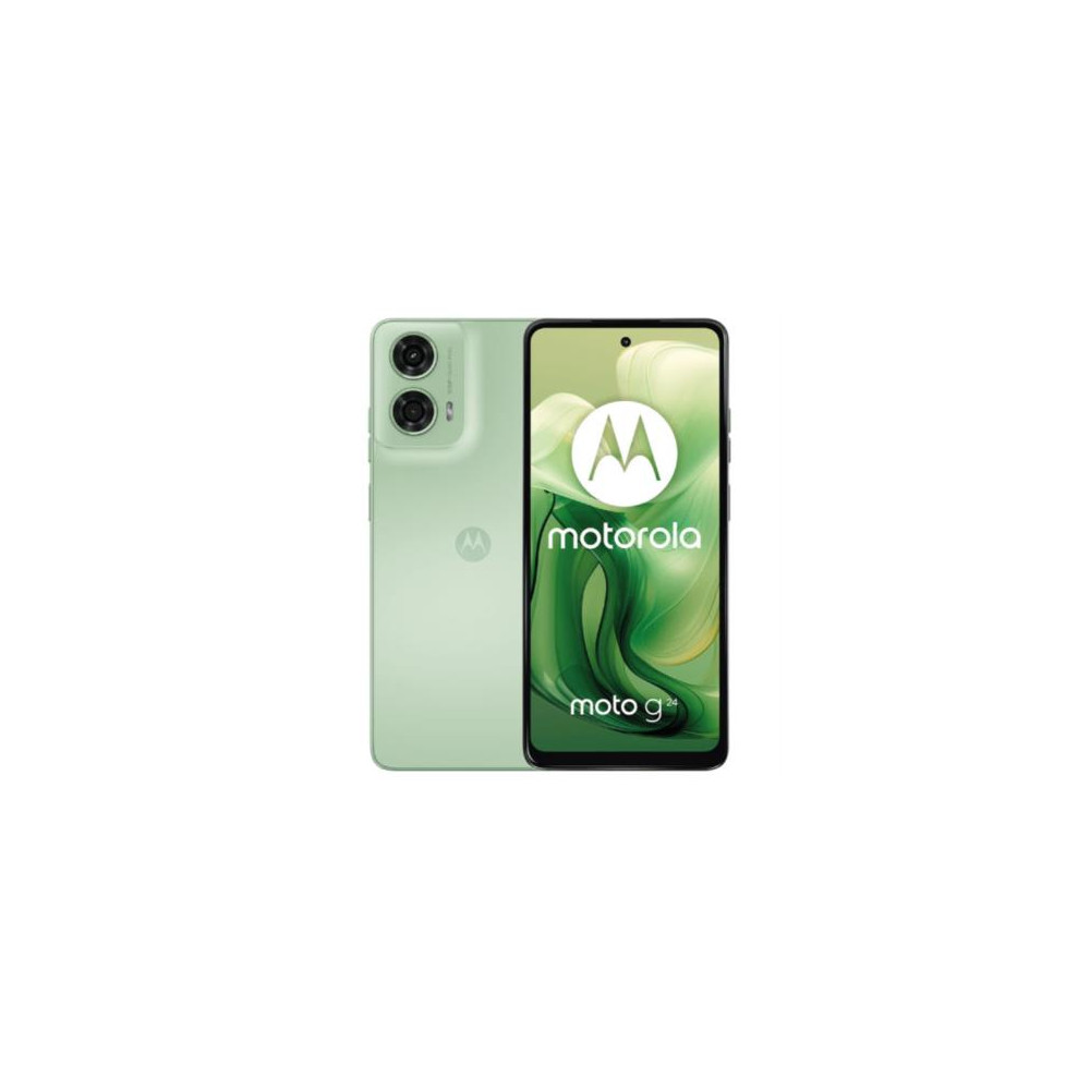 Smartphone Motorola G24 6.56" Mediatek 128GB/4GB Cmara 50MP+2MP/8MP Helio G85 Android 14 Color Verde [ PB160037MX ]