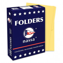 FOLDER NASSA OFICIO CANARIO C/100 PIEZAS [ PC1006 ]