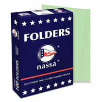 FOLDER NASSA PREMIUM OFICIO VERDE C/100 PIEZAS [ PV1002 ]