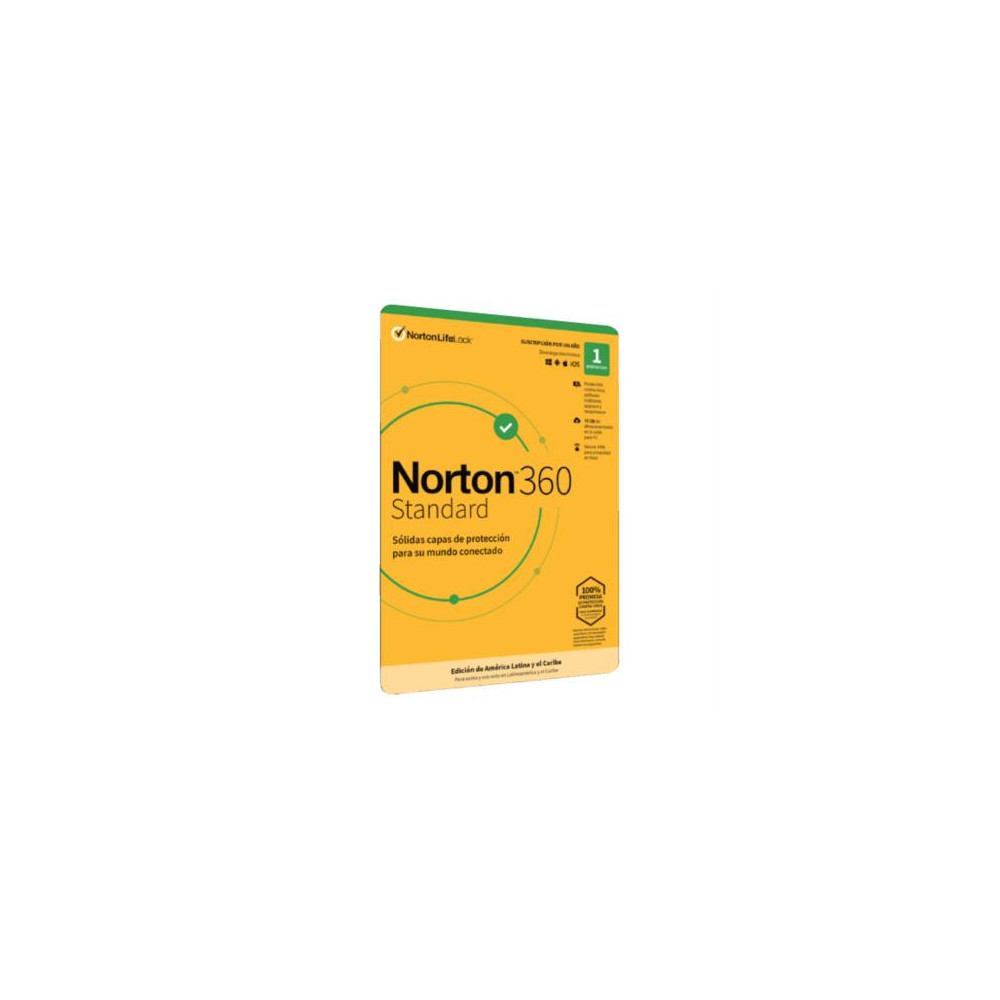 Licencia Antivirus ESD Norton 360 Standard 1 Ao 1 Dispositivo [ ESDNRT570 ]