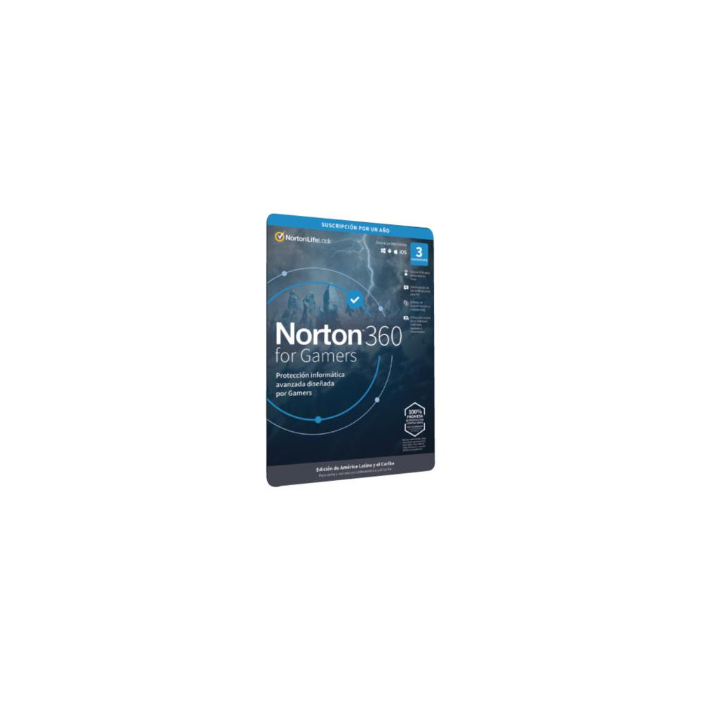 Licencia Antivirus ESD Norton 360 For Gamers 1 Ao 3 Dispositivos [ ESDNRT600 ]