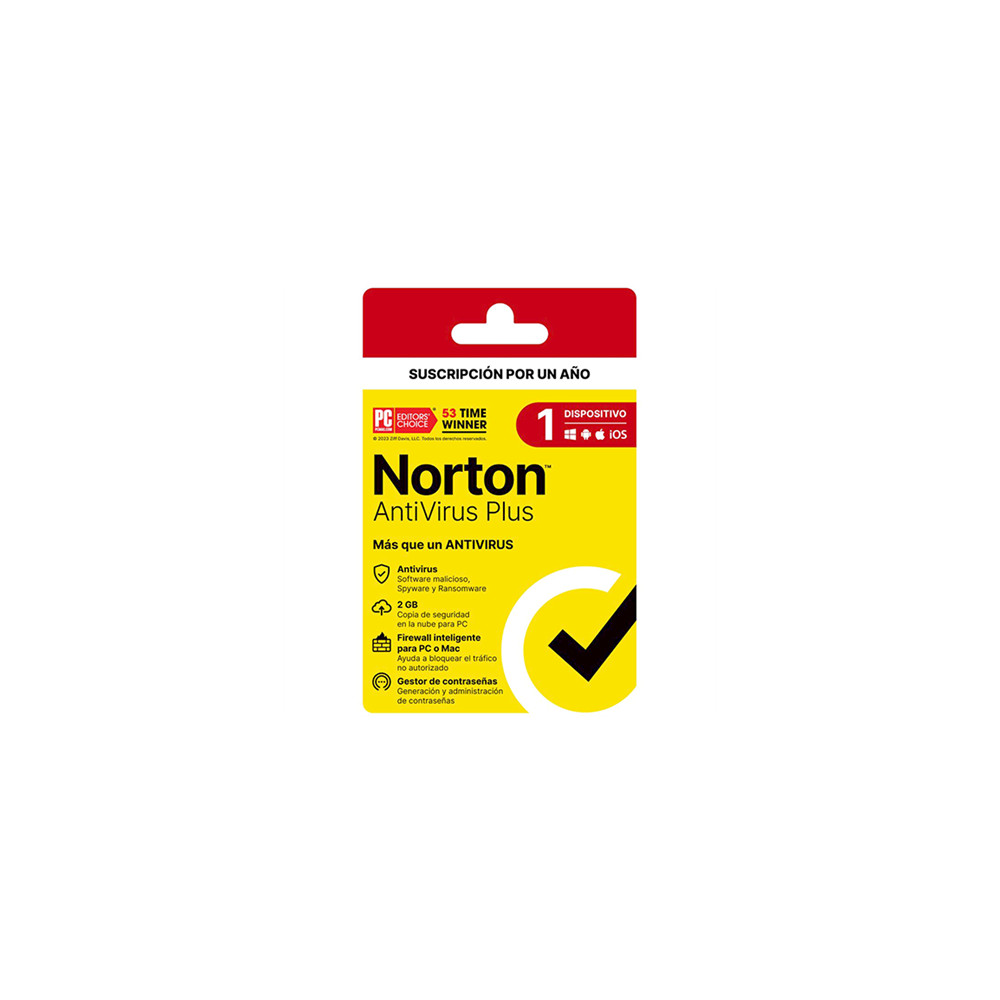 Licencia Antivirus Norton Plus 1 Ao 1 Dispositivo 21443389 [ SOFNRT1700 ]