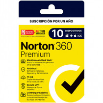 Licencia Antivirus Norton 360 Premium 1 Ao 10 Dispositivos 21443392 [ SOFNRT1680 ]