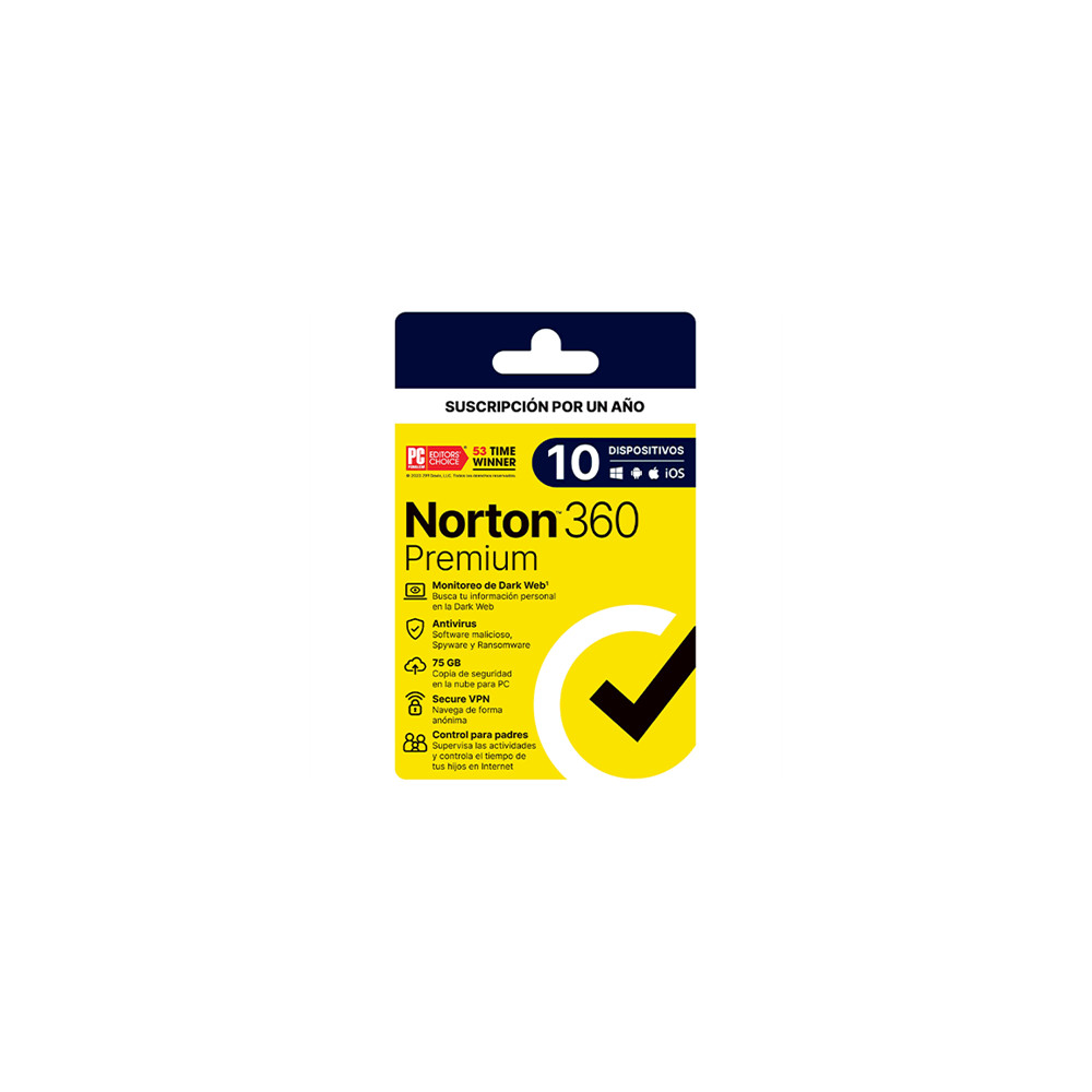 Licencia Antivirus Norton 360 Premium 1 Ao 10 Dispositivos 21443392 [ SOFNRT1680 ]