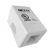 Caja de Montaje Nexxt Solutions Superficial 1 Puerto RJ45 Cat5e Blanco [ AE181NXT03 ]