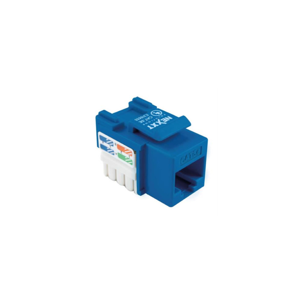 Mdulo de Red Sin Blindaje Nexxt Solutions Keystone Jack Cat5e Tipo 110 Azul [ AW110NXT12 ]