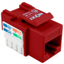 Mdulo de Red Sin Blindaje Nexxt Solutions Keystone Jack Cat5e Tipo 110 Rojo [ AW111NXT13 ]