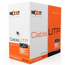 Cable Nexxt Solutions Cat5e UTP 100MHz 4P CM 305m 24AWG Gris [ AB355NXT01 ]