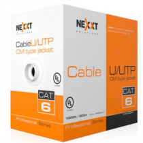 Cable Nexxt Solutions Professional Cat6 UTP 4P 24AWG CM 305m Gris [ AB356NXT31 ]