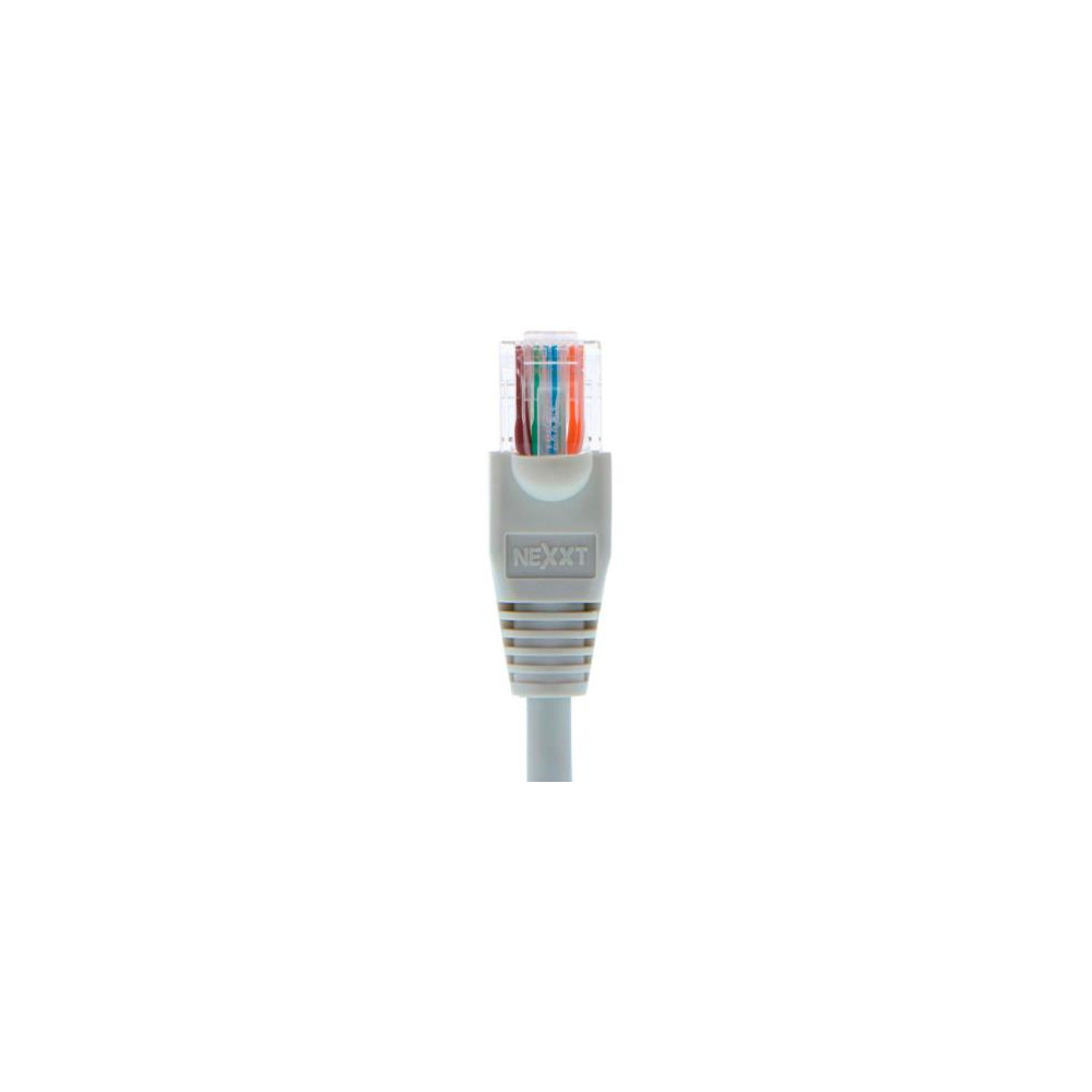 Cable de Conexin Red Nexxt Solutions Cat5e 90cm UTP Multifilar con Revestimiento Tipo CM Color Gris [ AB360NXT01 ]