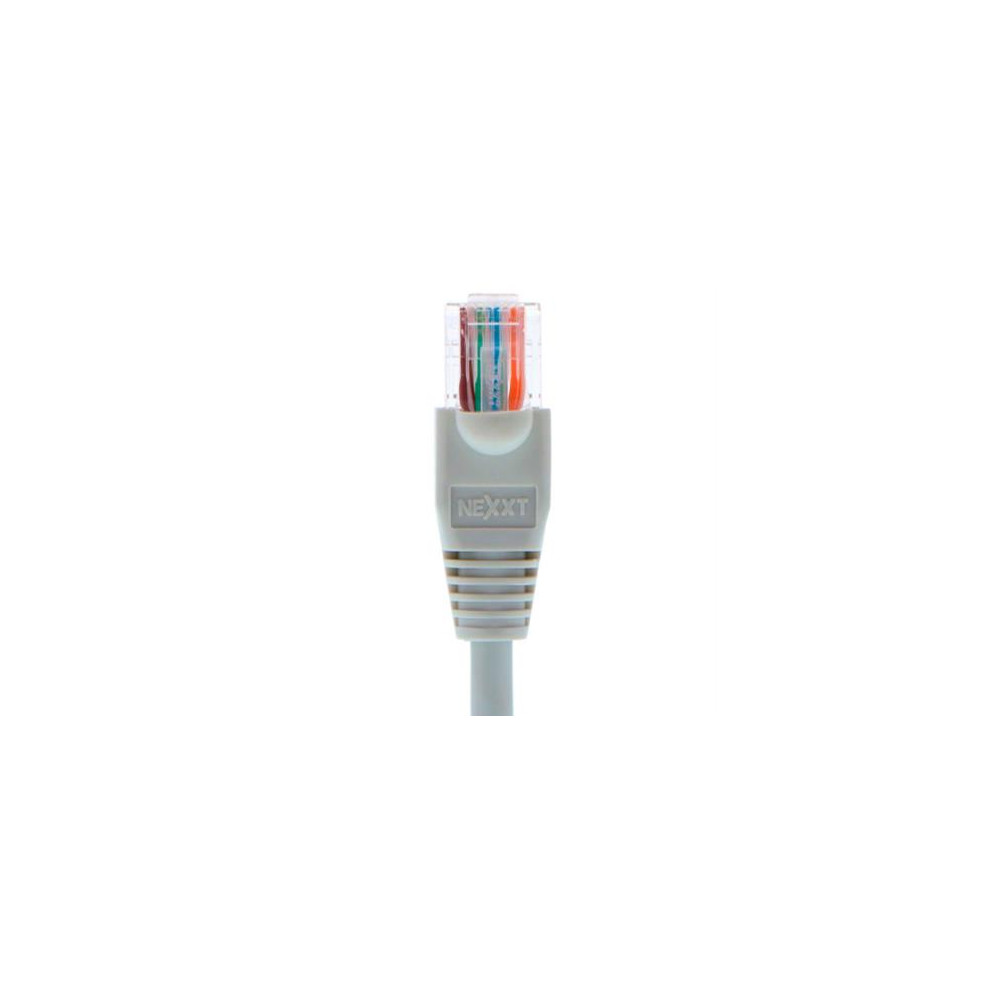 Cable de Conexin Red Nexxt Solutions Cat5e 100 MHz 2.31m 24 AWG Color Gris [ AB360NXT12 ]