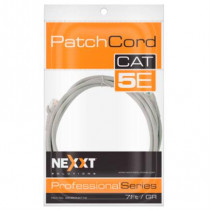 Cable de Conexin Red Nexxt Solutions Cat5e 100 MHz 2.31m 24 AWG Color Gris [ AB360NXT12 ]