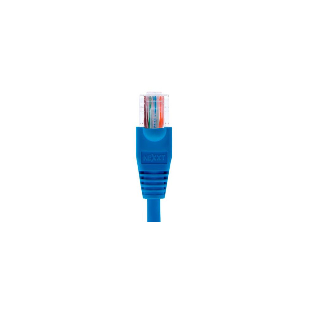 Cable de Conexin Red Nexxt Solutions Cat5e 100 MHz 2.31m 24 AWG Color Azul [ AB360NXT13 ]