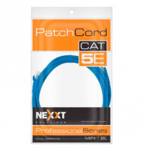 Cable de Conexin Red Nexxt Solutions Cat5e 100 MHz 4.27m 24 AWG Color Azul [ AB360NXT35 ]