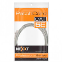 Cable de Conexin Red Nexxt Solutions Cat5e 100 MHz 7.62m 24 AWG Color Gris [ AB360NXT45 ]