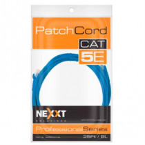 Cable de Conexin Red Nexxt Solutions Cat5e 100 MHz 7.62m 24 AWG Color Azul [ AB360NXT46 ]