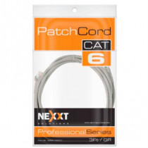 Cable de Conexin Red Nexxt Solutions Cat6 0.91m UTP Multifilar con Revestimiento Tipo CM Color Gris [ AB361NXT01 ]