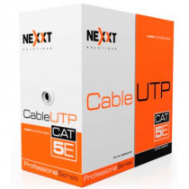 Cable Nexxt Solutions Cat5e UTP 100MHz 4P CM 305m 24AWG Negro [ AB355NXT07 ]