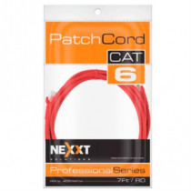 Cable de Conexin Red Nexxt Solutions Cat6 2.3m UTP Multifilar con Revestimiento Tipo CM Color Rojo [ AB361NXT14 ]