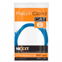 Cable de Conexin Red Nexxt Solutions Cat6 3.05m UTP Multifilar con Revestimiento Tipo CM Color Azul [ AB361NXT24 ]