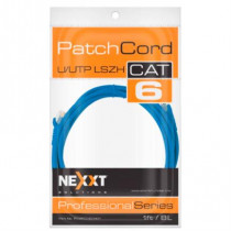 Cable de Conexion Red Nexxt Solutions UTP Cat6 30cm Color Azul [ AB361NXT35 ]