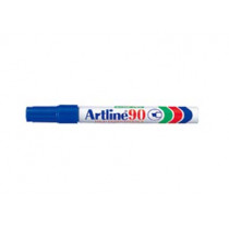 Marcador Artline Permanente Aliminio Azul C/12 [ EK-90A ]