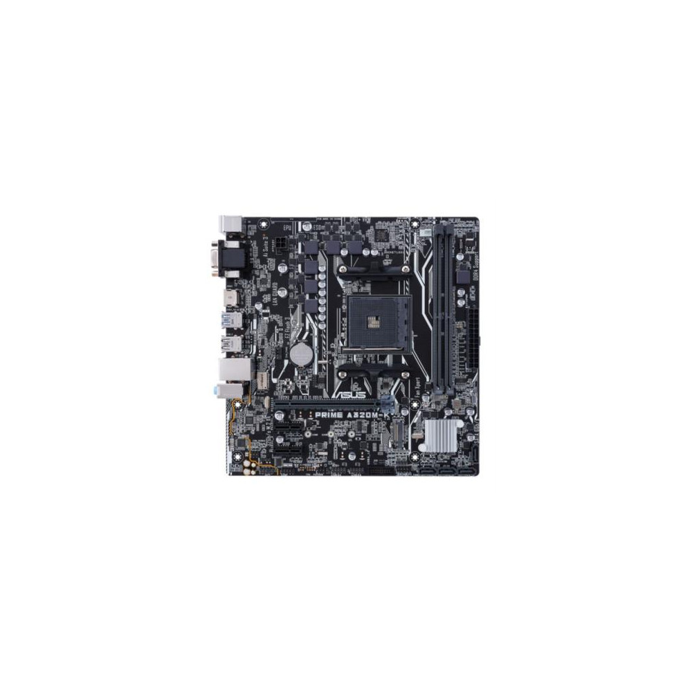 Tarjeta Madre Asus Prime A320M-K 2xDDR4 32GB 3200Mhz PCIe 3.0 M.2 1xD-Sub 1xHDMI S AM4 mATX [ PRIME-A320M-K ]