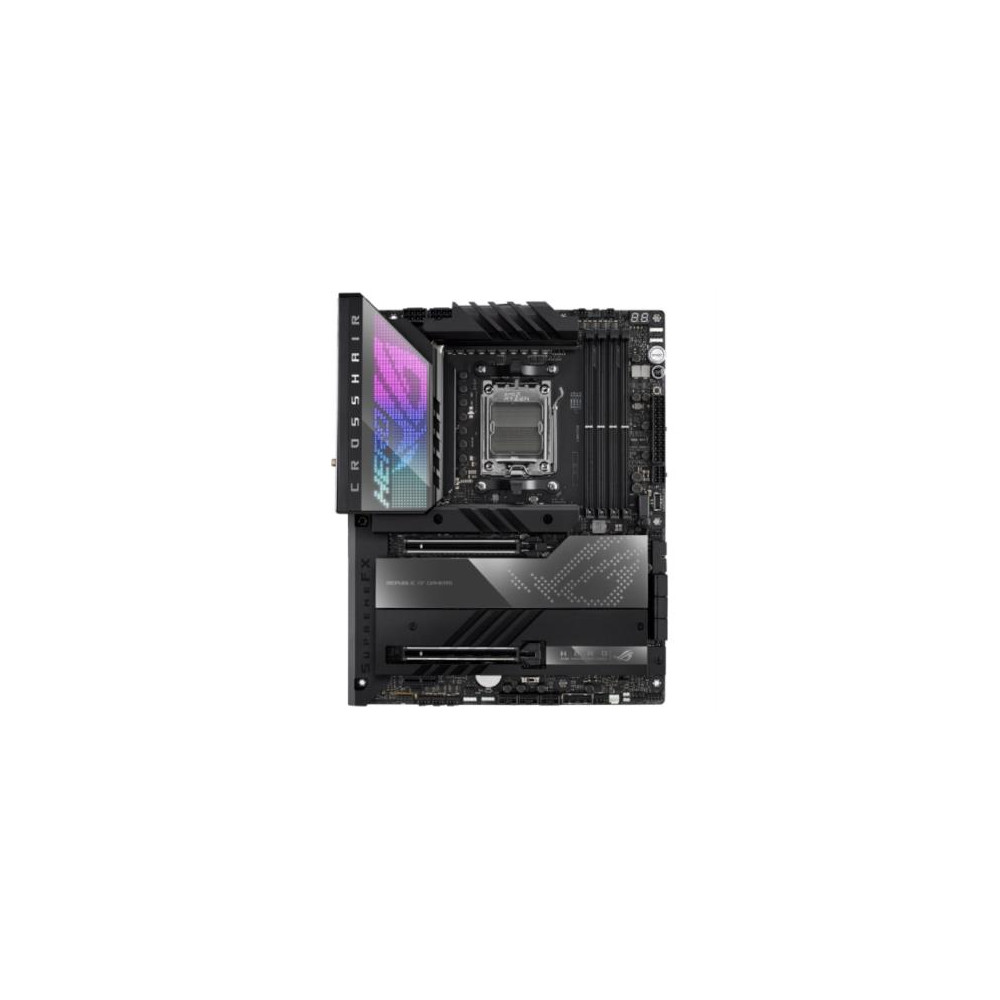 Tarjeta Madre Asus ROG CrossHair X670E Hero 4xDDR5 128GB 6400Mhz PCIe 5.0 M.2 1xHDMI 2xUSB-C S AM5 A [ ROG-CROSSHAIR-X670E-HERO ]