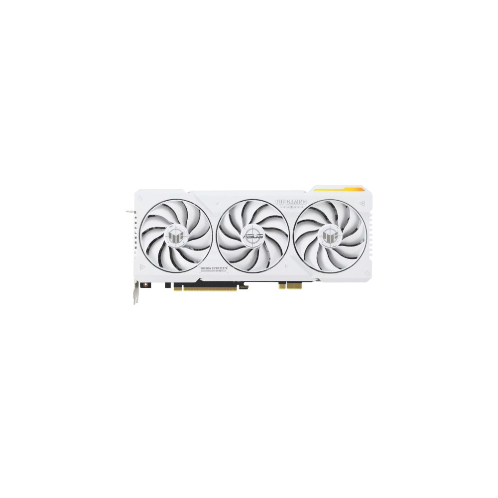 Tarjeta de Video Asus TUF GeForce RTX4070 TI Super OC 16GB BTF White Triple Fan ARGB PCIe 4.0 GDDR6X [ TUF-RTX4070TIS-O16G-BTF-WHITE ]