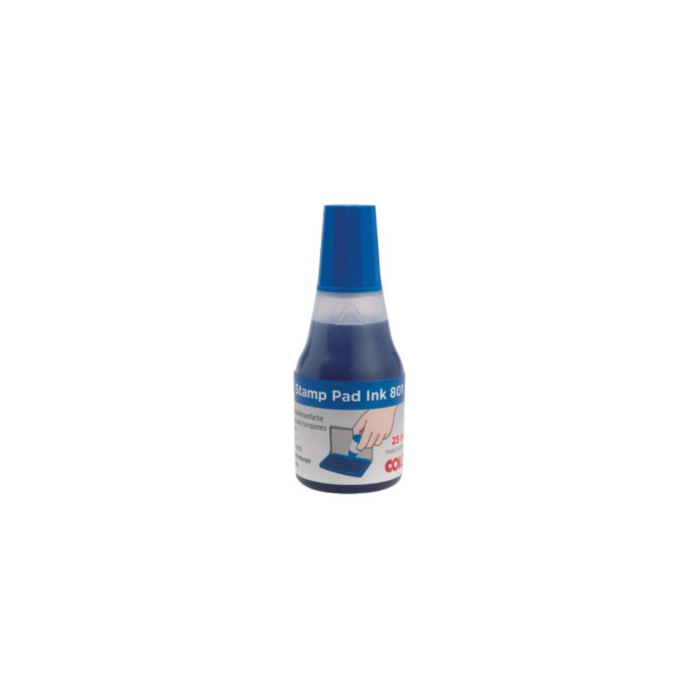 Tinta Barrilito Tipo Gotero para Cojn 25ml Color Azul [ 801A ]