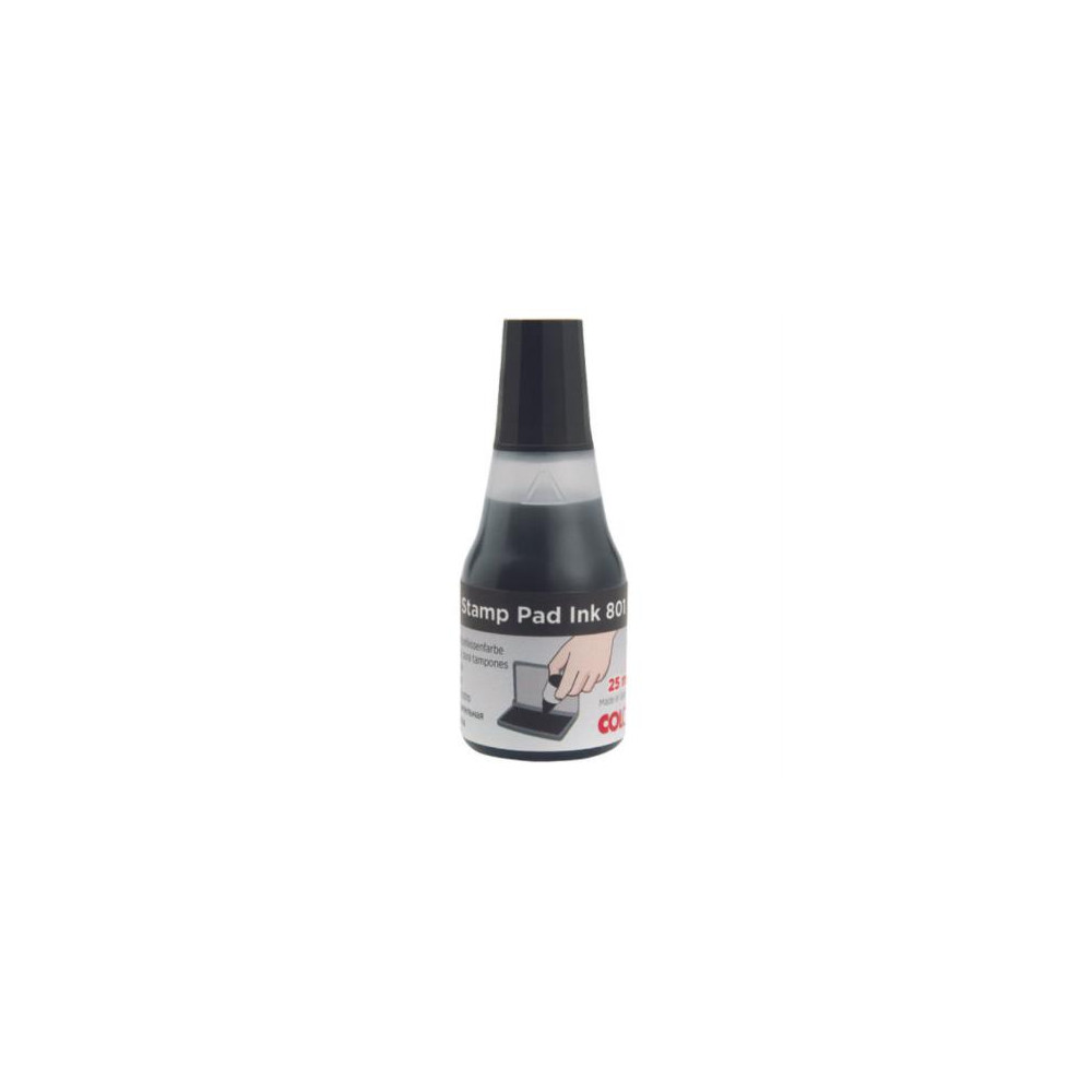 Tinta Barrilito Tipo Gotero para Cojn 25ml Color Negro [ 801N ]