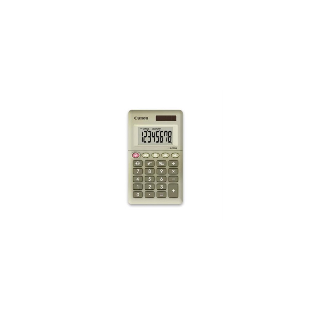 Calculadora Canon LS-270G Bolsillo 8 Dgitos Solar/Batera [ 4640B001AA ]