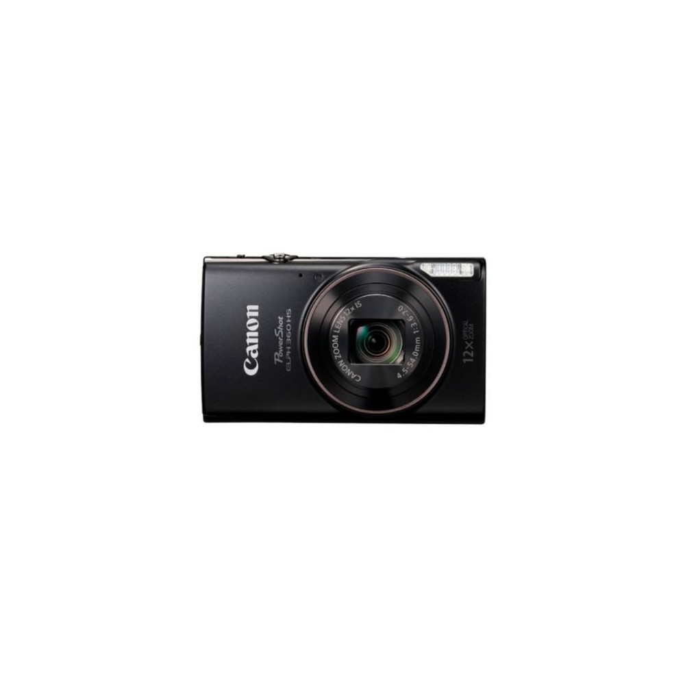 Cmara Canon PowerShot ELPH 360 HS 20.2MP FHD 1080p Zoom 12x Color Negro [ 1075C001BA ]